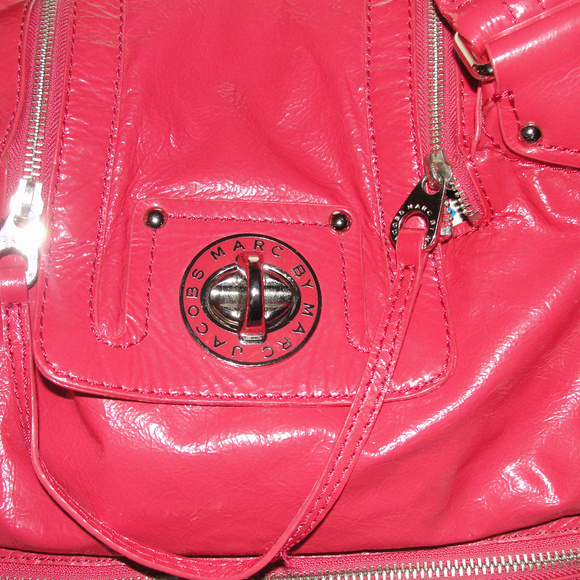 beautiful red leather purse size large - Picture 4 of 7